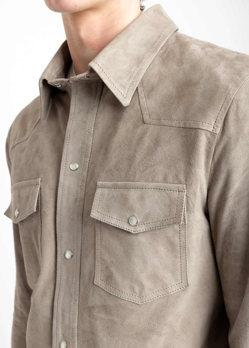 LIGHT SUEDE  OVERSHIRT