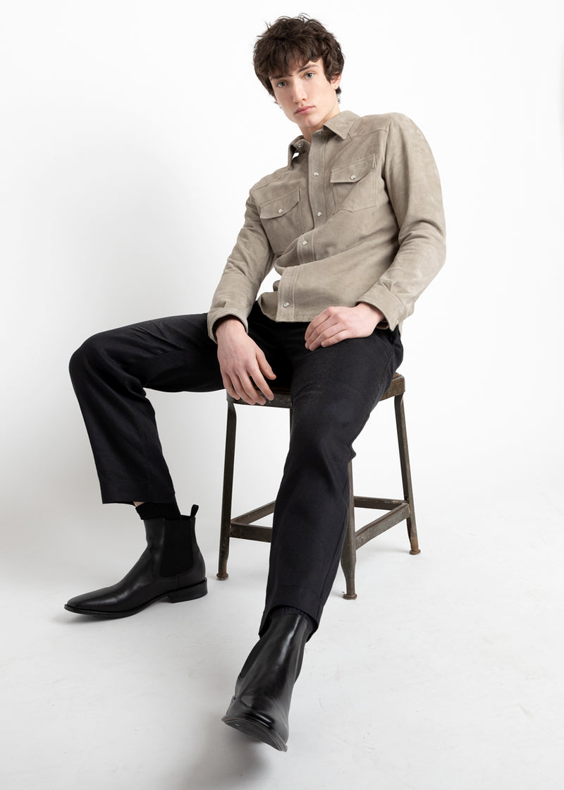 LIGHT SUEDE  OVERSHIRT