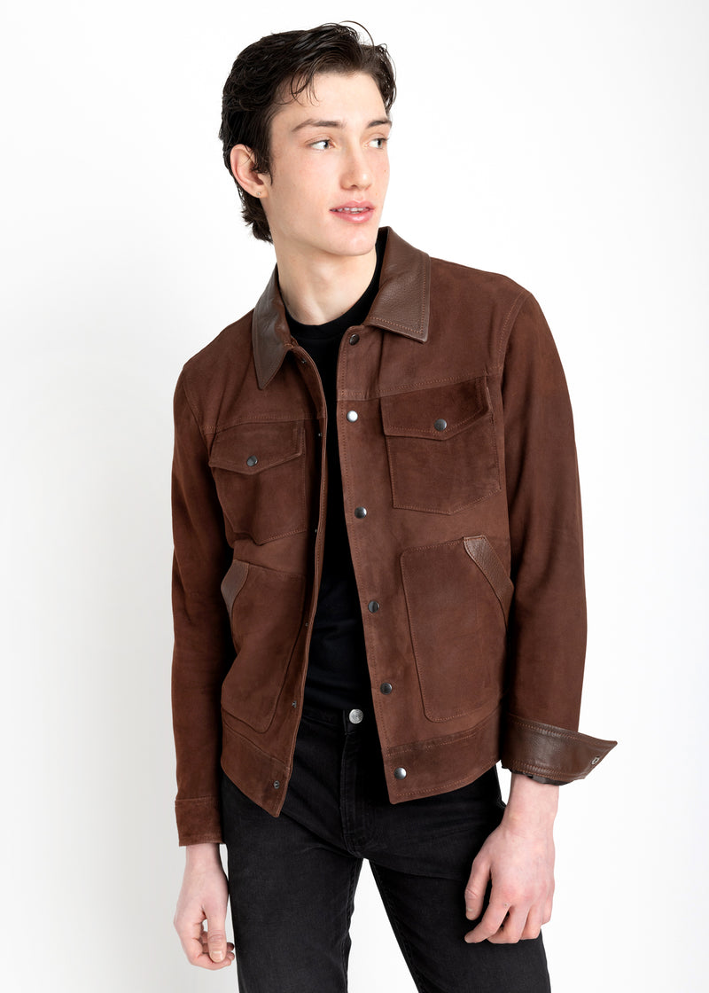 SUEDE TRUCKER JACKET